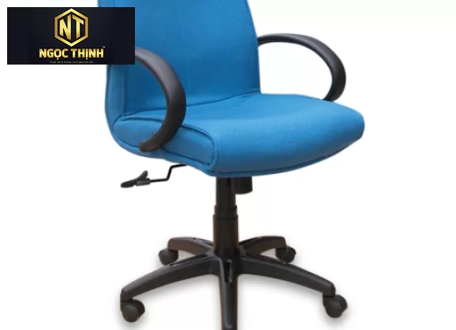 Ghế lãnh đạo lưng trung bọc vải, đệm và tựa liền khối SG711